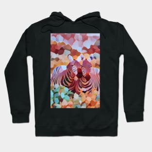 Zebras nuzzling Hoodie